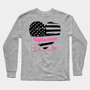 I'm A Survivor Breast Cancer Awareness Heart Long Sleeve T-Shirt